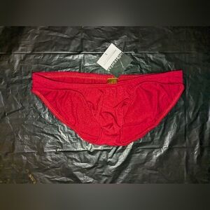 N2N Men's soft red Bikini brief Underwear Size L